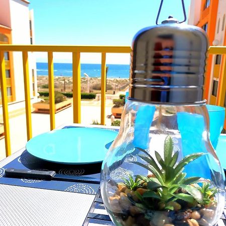 Appartement Vue Mer,Acces Direct Plage,Fibre,Clim,Parking Public Gratuit Le Barcarès Eksteriør bilde