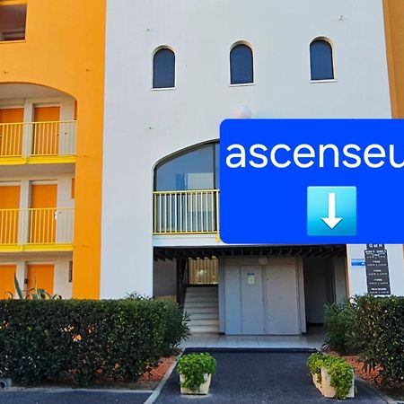 Appartement Vue Mer,Acces Direct Plage,Fibre,Clim,Parking Public Gratuit Le Barcarès Eksteriør bilde